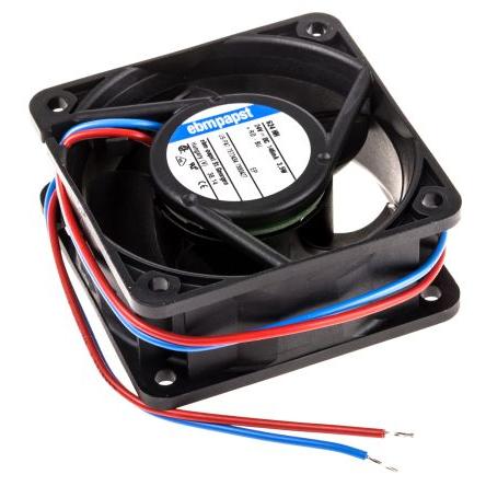 ebm-papst Axiální ventilátor, řada: 620, průtok vzduchu: 56 m³/h 3.6 W 24V dc 150 mA 60 mm 60mm 25 mm