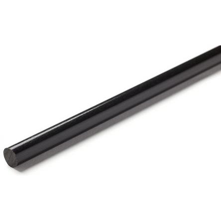 RS PRO Nylonová tyč Černá, délka: 1 m x 70 mm v prům.
