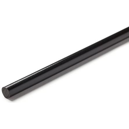 RS PRO Nylonová tyč Černá, délka: 1 m x 60 mm v prům.