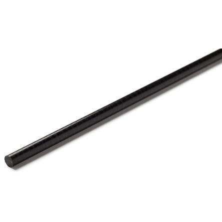RS PRO Acetalová tyč Černá, délka: 1 m x 65 mm v prům.