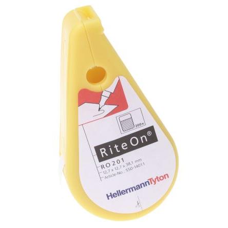 Sada pro označování kabelů, řada: RiteOn barva Bílá 12.7mm HellermannTyton 550-14011 RO201-1401-WH-1401-CL/WH
