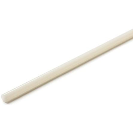 RS PRO Nylonová tyč Bílá, délka: 1 m x 18 mm v prům.