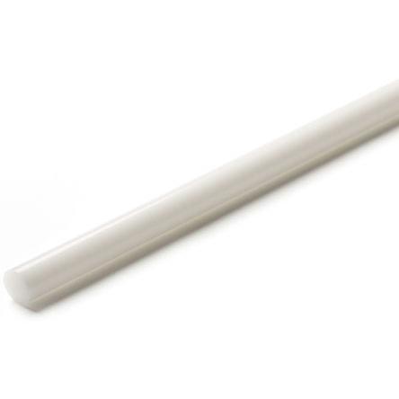 RS PRO Acetalová tyč Bílá, délka: 1 m x 56 mm v prům.