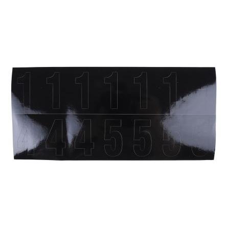 Samolepicí čísla Černá 50 mm, množství v balení: 56 V balení Čísla, Symboly RS PRO