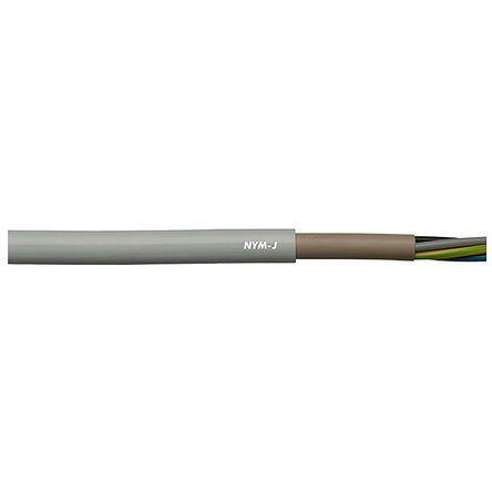 Lapp Napájecí kabel, řada: NYM-J 5žilový 50 m Polyvinylchlorid plášť, Šedá 50 °C