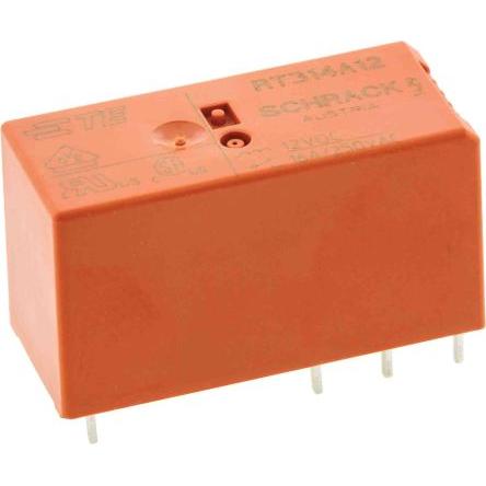 TE Connectivity Výkonové relé SPDT Montáž na plošný spoj 16A 12V dc SCHRACK