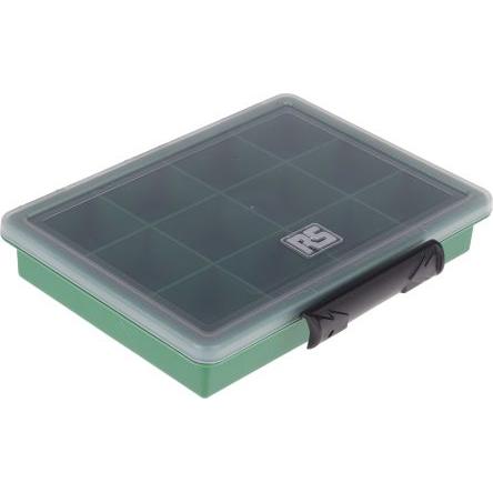 Přihrádková krabice 12 přihrádek Zelená, Polypropylen 32 mm x 175mm x 143 mm RS PRO