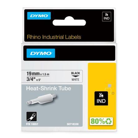 Dymo Teplem smrštitelné bužírky průměr 19 mm Bílá smršťovací poměr 3:1 Polyolefin 1.5m, řada: DYMO
