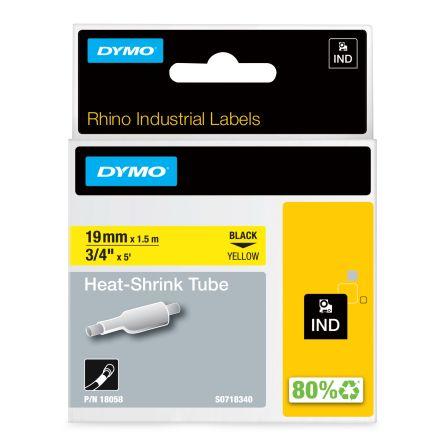 Dymo Teplem smrštitelné bužírky průměr 19 mm Žlutá smršťovací poměr 3:1 Polyolefin 1.5m, řada: DYMO