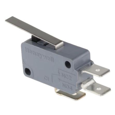 Honeywell Technologies Mikrospínač, typ ovladače: Plochá páka SPDT, 250 V ac, 16A, Jazýček, 0.98N