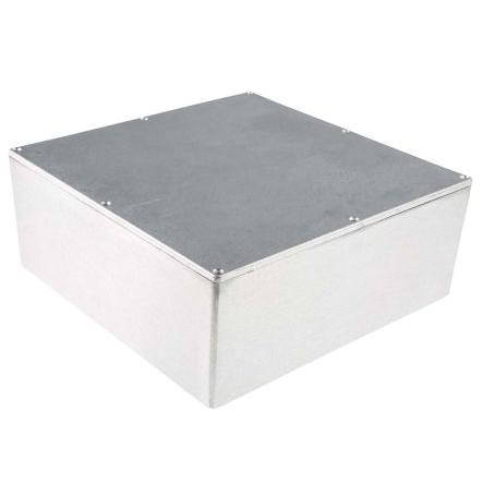 RS PRO Pouzdro IP66 Stíněné barva Stříbrná barva Stříbrná Odlévaný hliník 250 mm 100 mm 250 mm Neopren