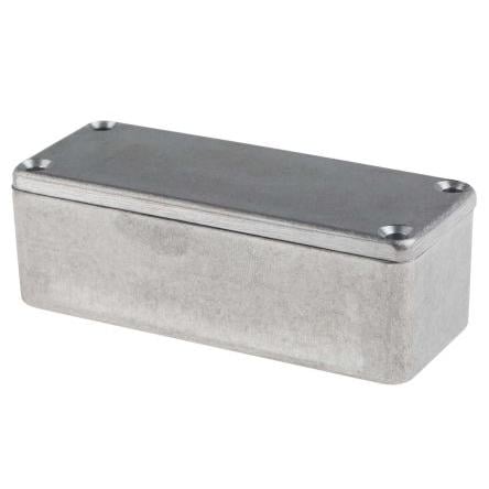 RS PRO Pouzdro IP66 Stíněné barva Stříbrná barva Stříbrná Odlévaný hliník 89.1 mm 30.3 mm 35 mm Neopren