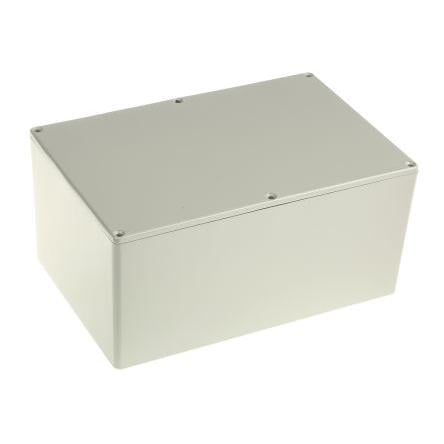 RS PRO Pouzdro Stíněné barva Šedá barva Šedá Odlévaný hliník 222.2 mm 106.5 mm 146 mm