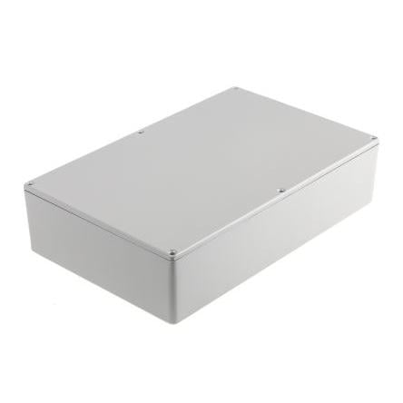 RS PRO Pouzdro Stíněné barva Šedá barva Šedá Odlévaný hliník 275 mm 65.5 mm 175 mm
