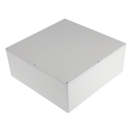 RS PRO Pouzdro Stíněné barva Šedá barva Šedá Odlévaný hliník 250 mm 100 mm 250 mm