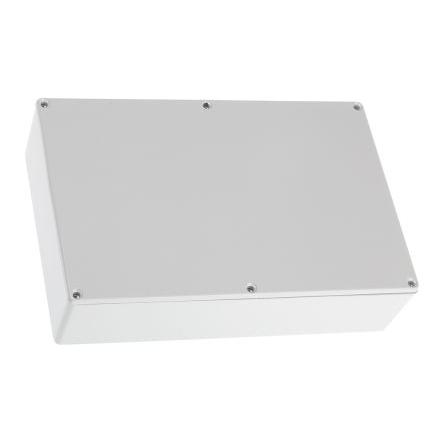 RS PRO Pouzdro Stíněné barva Šedá barva Šedá Odlévaný hliník 222.1 mm 55.9 mm 145.9 mm