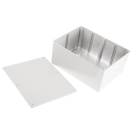 RS PRO Pouzdro Stíněné barva Šedá barva Šedá Odlévaný hliník 165.8 mm 76.3 mm 127.3 mm