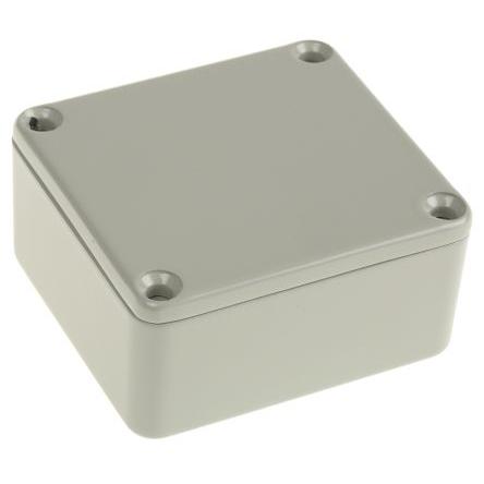 RS PRO Pouzdro Stíněné barva Šedá barva Šedá Odlévaný hliník 60 mm 30 mm 54.9 mm