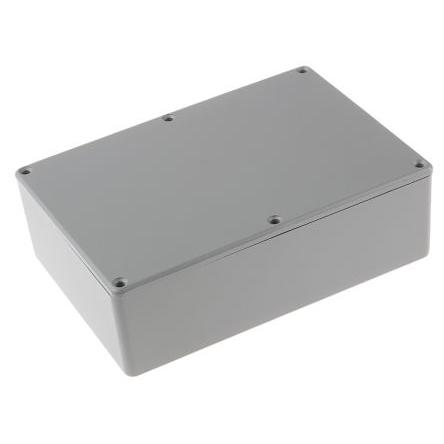RS PRO Pouzdro Stíněné barva Šedá barva Šedá Odlévaný hliník 171.9 mm 55 mm 120.9 mm