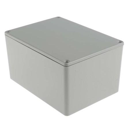 RS PRO Pouzdro Stíněné barva Šedá barva Šedá Odlévaný hliník 139.1 mm 76.7 mm 101.5 mm