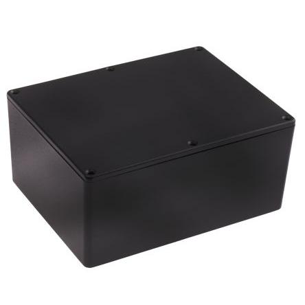 RS PRO Pouzdro Stíněné barva Černá barva Černá Odlévaný hliník 165.8 mm 76.3 mm 127.3 mm