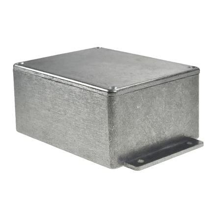 RS PRO Pouzdro IP66 Stíněné S přírubou barva Stříbrná barva Stříbrná Odlévaný hliník 139.8 mm 55.2 mm 89.7 mm Neopren