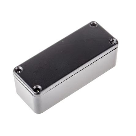 RS PRO Pouzdro IP66 Stíněné barva Černá barva Černá Odlévaný hliník 89.1 mm 30.3 mm 35 mm Neopren