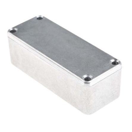 RS PRO Pouzdro IP66 Stíněné barva Stříbrná barva Stříbrná Odlévaný hliník 89.1 mm 30.3 mm 35 mm