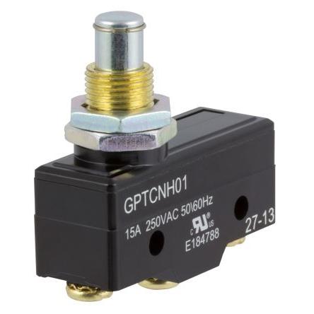 ZF Mikrospínač, typ ovladače: Plunžr SPDT, 250 V ac, 15A, Šroub, 3.42N
