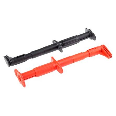 Staubli Krokosvorka, velikost zásuvky: 4 mm, Červená, Černá 5A, 600V, délka: 152 mm