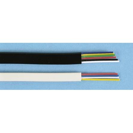 Telefonní kabel 3párový, Bílá 50 m plocha průřezu 0.066 mm² Decelect 6