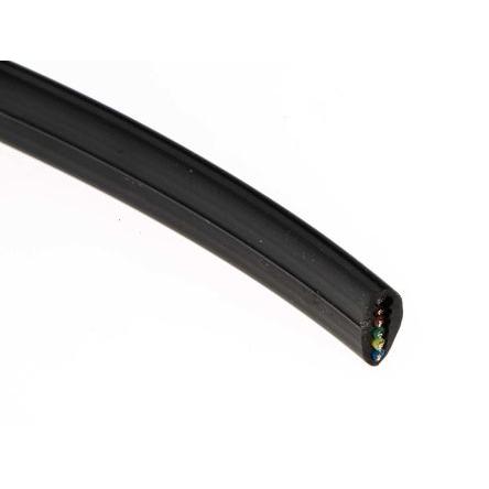 Telefonní kabel 3párový, Černá 50 m plocha průřezu 0.066 mm² RS PRO 6