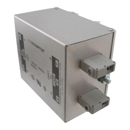 Filtr EMC, řada: FN2410H, 520V ac, 250Hz, Montáž na rám, Svorkovnice, 60 A, počet fází: 2, 3.4 mA, Schaffner, 1, 5.5 W,