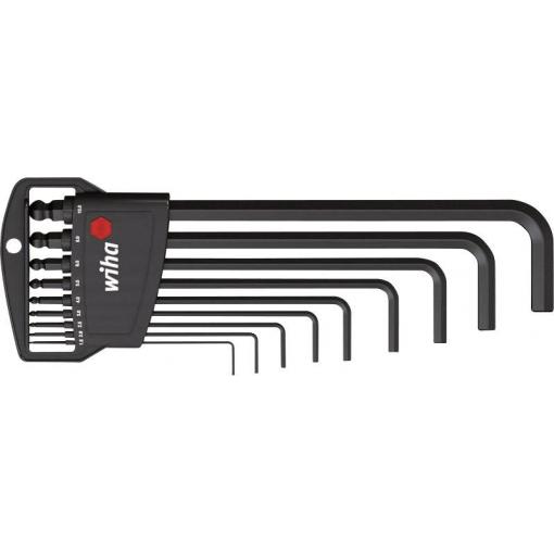Wiha 3879 inbus sada klíčů 1.5 mm, 2 mm, 2.5 mm, 3 mm, 4 mm, 5 mm, 6 mm, 8 mm, 10 mm 9dílná