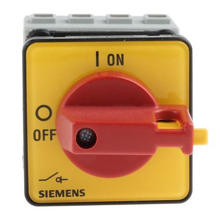 Siemens Oddělovací (hlavní) vypínač, rozsah: 3LD 3pólový Montáž do panelu IP65 16A 7.5 kW