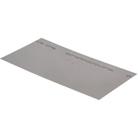 RS PRO Sada podložek, Červená, Nerezová ocel, počet archů: 8, délka: 300 mm, šířka: 150mm, tloušťka: 0.5 mm