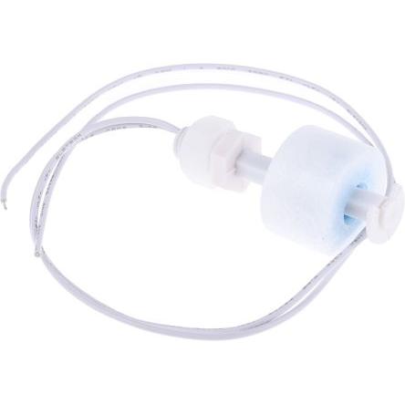 RS PRO Svislá montáž Silikon Plovákový spínač 300 mm Přímé zatížení 140 V ac 200 V dc