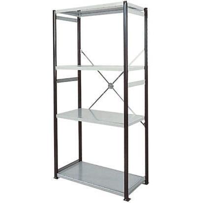 Otevřené nástavné pole, Ocel barva Šedá 2.1 m x 400mm x 400 mm RS PRO