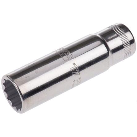 Zásuvka 1/2 in pohon 17 mm 12 bodů Čtvercový, celková délka: 82.6mm Bahco