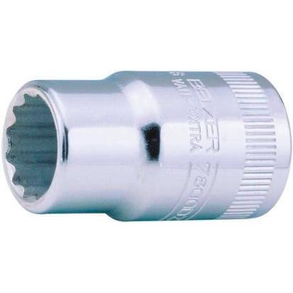 Zásuvka 1/2 in pohon 25 mm 12 bodů Čtvercový, celková délka: 42mm Bahco