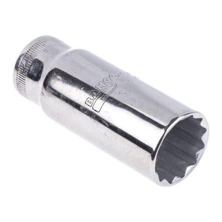 Zásuvka 1/2 in pohon 24 mm 12 bodů Čtvercový, celková délka: 82.6mm Bahco