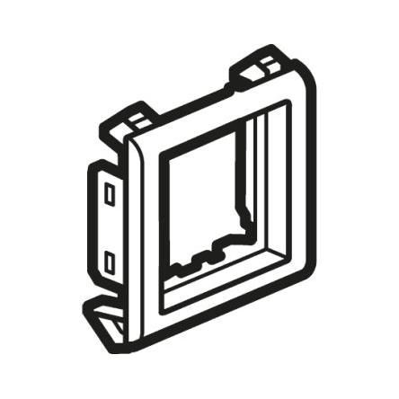 Montážní rám Bílá 1 Polybutylentereftalát Legrand