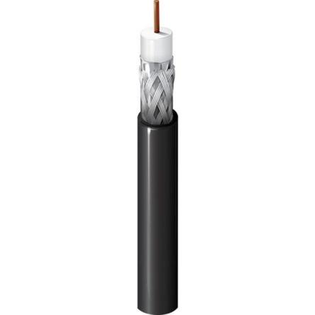 Koaxiální kabel Stíněný, Bílá 18 AWG Polyvinylchlorid 100 m 75 Ω RS PRO