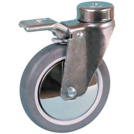 349221 Guitel Hervieu Brzděné otočné 100 kg 125 mm, Pryž