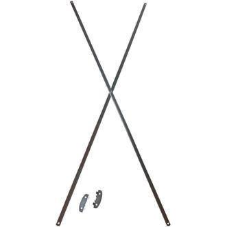 Regálový systém, Ocel 6policový barva Šedá 1 m x 450mm 450 mm RS PRO