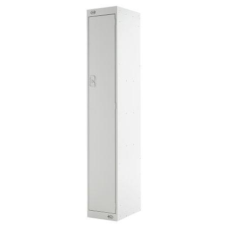 Průmyslová uzamykatelná skříňka 1dveřová, Ocel Šedá 1800 mm x 300 mm x 450 mm RS PRO