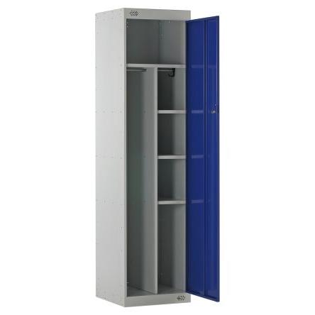 Zamykací skříňka 1dveřová, Ocel Modrá 1800 mm x 450 mm x 450 mm RS PRO