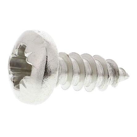 RS PRO Samořezný šroub, Obyčejný, Nerezová ocel hlavice Kónická, délka: 9.5 mm