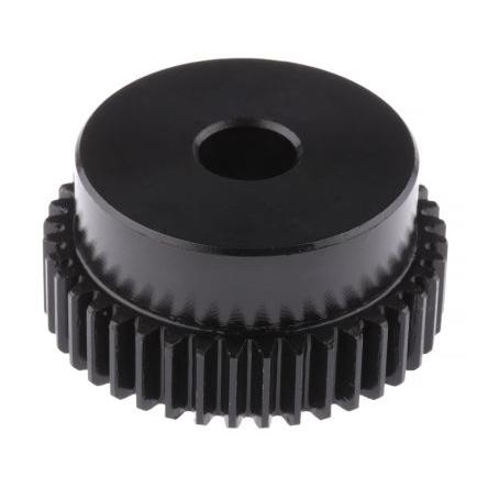 Čelní ozubené kolo, Ocel 40zubové, průměr rozteče: 40 mm, 1 průměr náboje 35 mm vývrt 10mm RS PRO