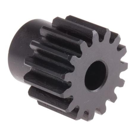 Čelní ozubené kolo, Ocel 15zubové, průměr rozteče: 22.5 mm, 1.5 průměr náboje 18 mm vývrt 8mm RS PRO